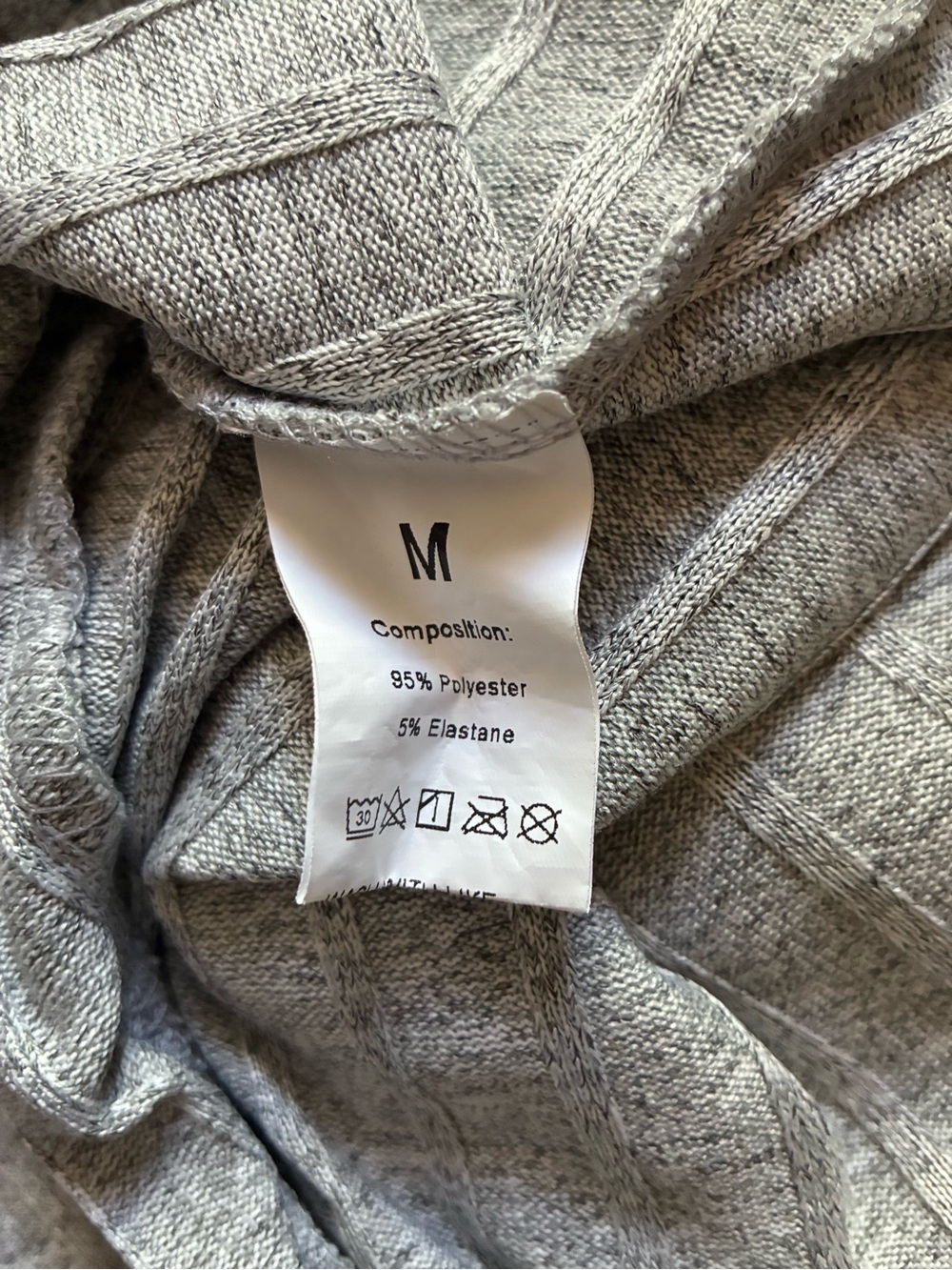 Split Hem Ribbed Lounge Top Medium - Picture 8 of 8